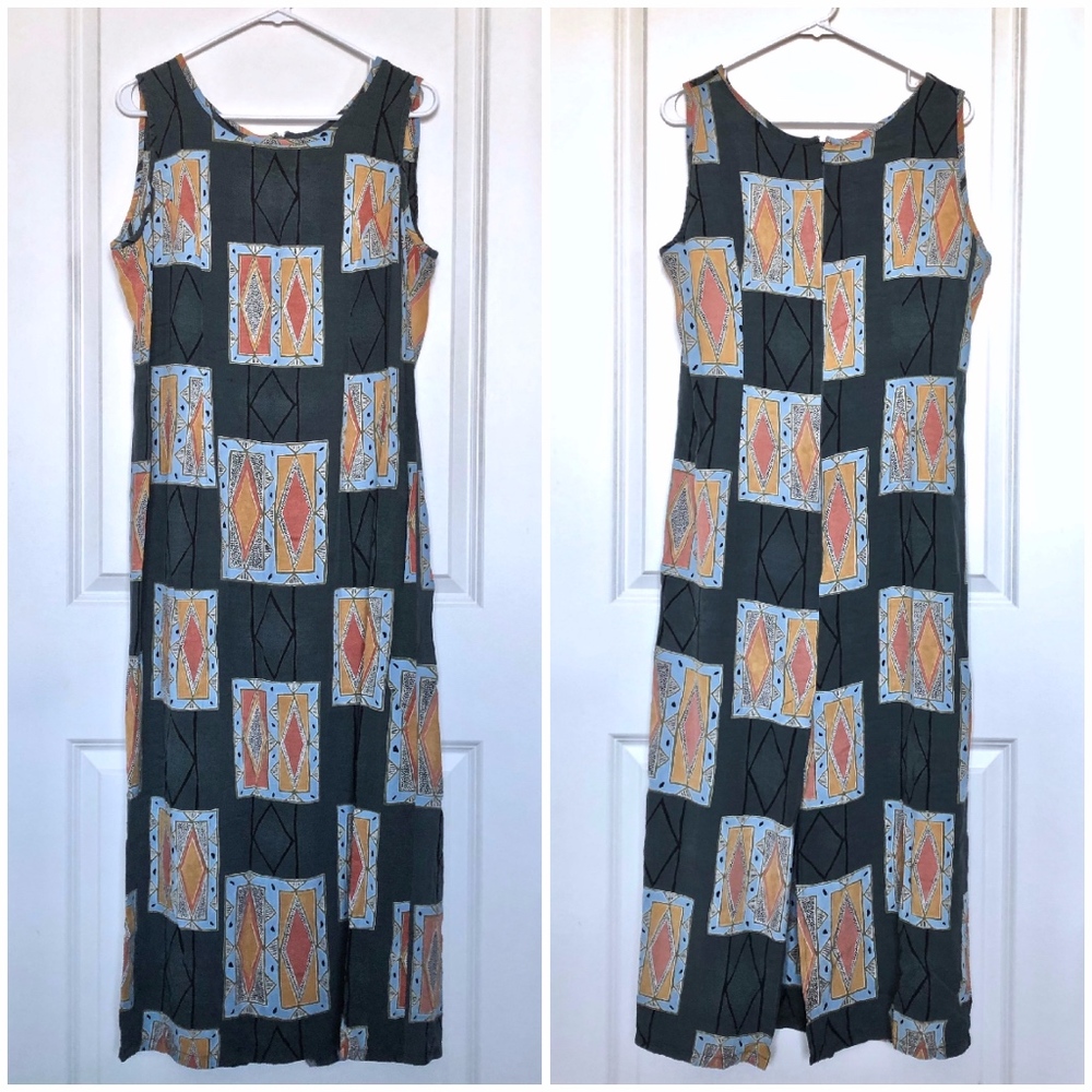 Gray Long Sleeveless Goe Dress